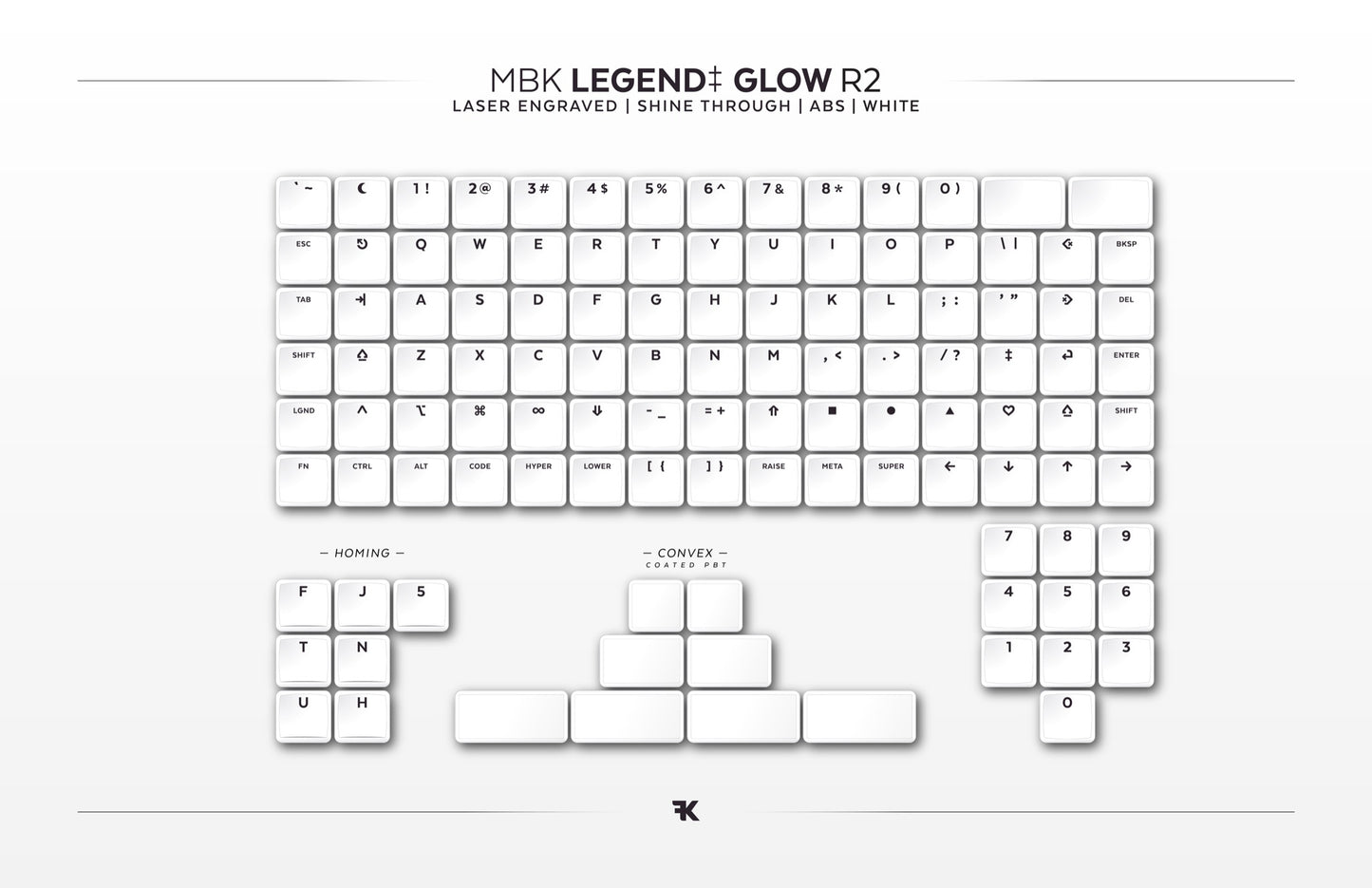 MBK Legend‡ Glow R2 White